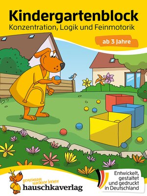 cover image of Kindergartenblock ab 3 Jahre – Konzentration, Logik, Feinmotorik